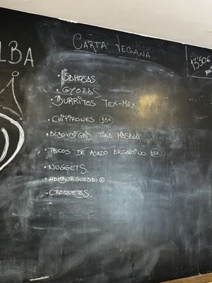 Carta vegana  at Rincon de Alba in A Coruna