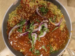 Albóndigas Tikka masala vegan 😍 at Rincon de Alba in A Coruna