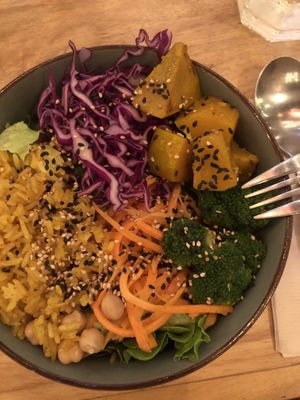 Buddha bowl   at Bouang  in Luang Prabang