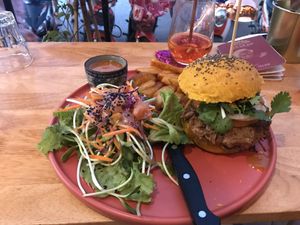 Turmeric buns & jackfruit. at Bouang  in Luang Prabang