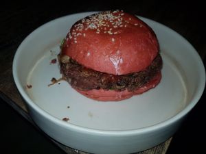 The mushie burguer at BB52 Burgers in Canggu