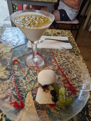 Vegan pana cotta, yummy at Espiritu Libre in Mallorca