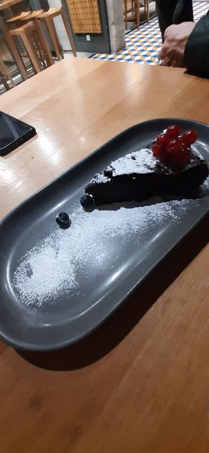 Brownie vegan at Fábrica Nortada in Porto