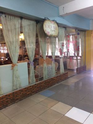 Outside of the restaurant  at Love Power Coffee Cafe in Phnom Penh