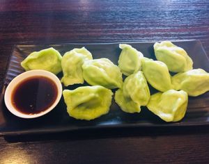 The vegan dumplings are tasty!  at Bendigo Dumpling House in Bendigo