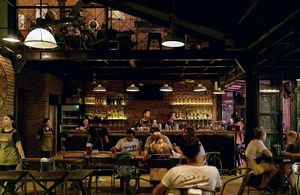 Interiors at Pizza Fabbrica in Canggu