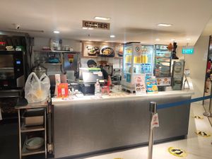 Cashier counter at Greendot 绿一点 - Bishan in Central Singapore