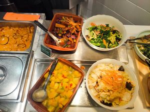 Dishes for bento at Greendot 绿一点 - Bishan in Central Singapore