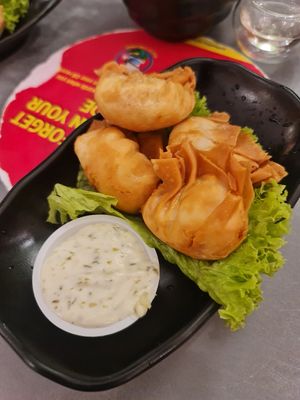 Deep fried prawn Dumplings ~ 15/12/22 at Greendot 绿一点 - Bishan in Central Singapore