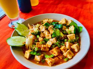 Tofu at P & T Hostel in Koh Samui