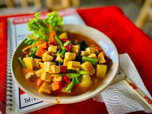 Panang Curry at P & T Hostel in Koh Samui