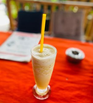 Pineapple shake at P & T Hostel in Koh Samui