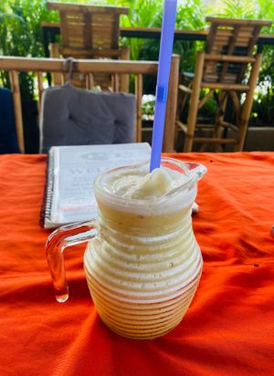 Pineapplel shake at P & T Hostel in Koh Samui