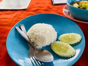 Rice at P & T Hostel in Koh Samui