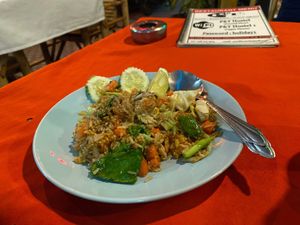 Fried rice at P & T Hostel in Koh Samui