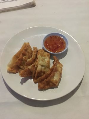 Veg Gyoza’s at P & T Hostel in Koh Samui