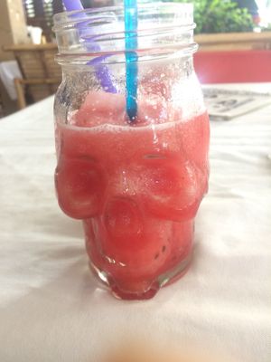 Tasty watermelon shake! at P & T Hostel in Koh Samui