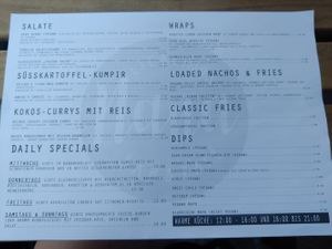 Many vegan options and clearly marked at Nana in Heidelberg