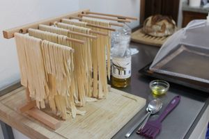 Fresh tagliatelle at Casa Arts in Malaga