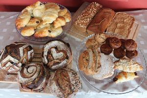 Breakfast (fresh) bread selection at Casa Arts in Malaga