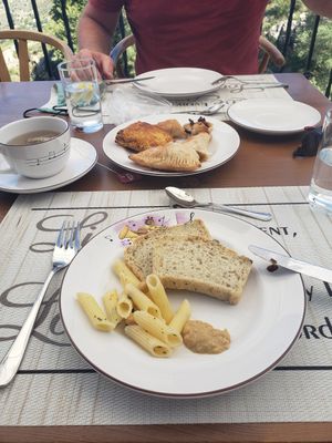 Vegan pastries, fresh bread and pasta salad at Casa Arts in Malaga