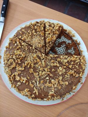 Walnut coffee cake at Casa Arts in Malaga