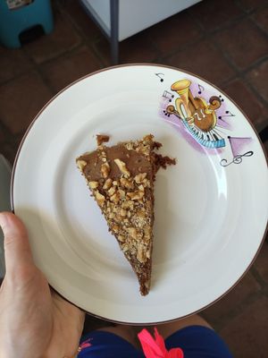 Coffee walnut cake at Casa Arts in Malaga