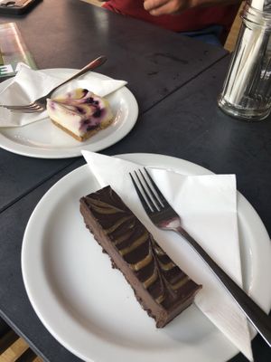 Cheesecake fest at Greens Vegan in Cardiff