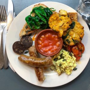 Vegan breakfast at Greens Vegan in Cardiff