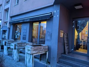 Outside of Kiez Falafel. at Kiez Falafel in Berlin