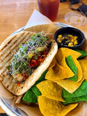 Vegan Thai Pita at Joe Sippers Cafe in Effingham