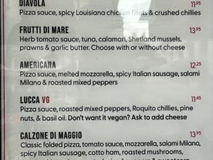 menu  at Di Maggio's - Royal Exchange  in Glasgow