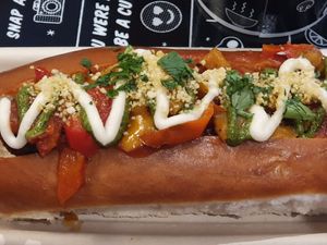 Pesto "meat" balls at By Chloe - Oxford Circus in London