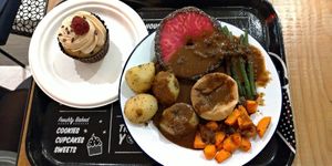 Cupcake + Royal Roast at By Chloe - Oxford Circus in London