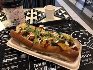 Pesto meatball sub at By Chloe - Oxford Circus in London