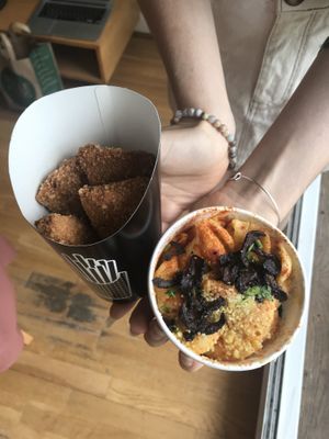 Chicky chicky and Mac  at By Chloe - Oxford Circus in London