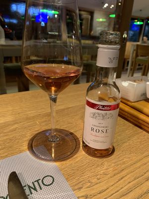 Vegan Rose wine (Plantaže)  at Lupo D'Argento in Zabljak