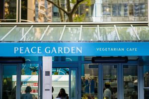 Front Awning at Peace Garden Cafe in New York City
