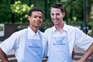Emanuel and Antara-Prabhat at Peace Garden Cafe in New York City
