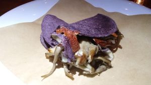 Maitake mushroom quesadilla ($12) at Mas Masa in Fairfax