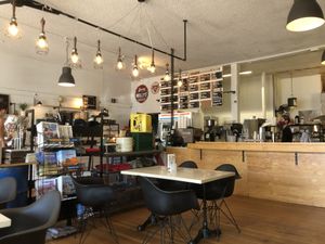 Open, airy, fun feel at Moab Garage Co. in Moab