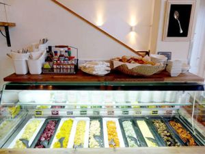 Salad buffet at LeichtSinn Vitalbistro in Salzburg