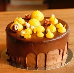 Torta chocolate naranja  veggie at Naturalmente in San Felipe