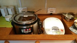 soup, rice at Greens Vegetarian Dishes in Osaka