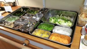 salad at Greens Vegetarian Dishes in Osaka