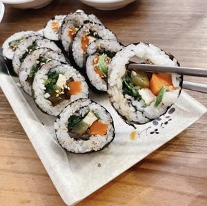 Kimbap  at Banchan Nara in Recoleta