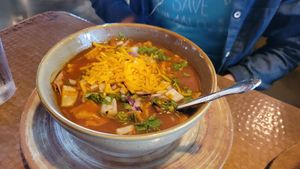 Tortilla soup at El Sarape in Olympia