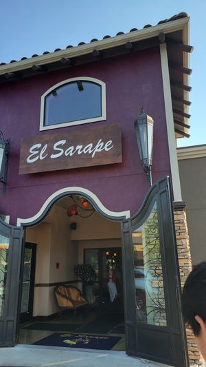 Outside of restaurant at El Sarape in Olympia