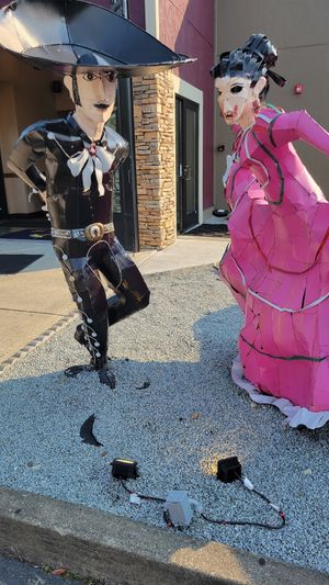 Outside at El Sarape in Olympia