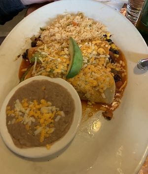 Avocado enchiladas at El Sarape in Olympia